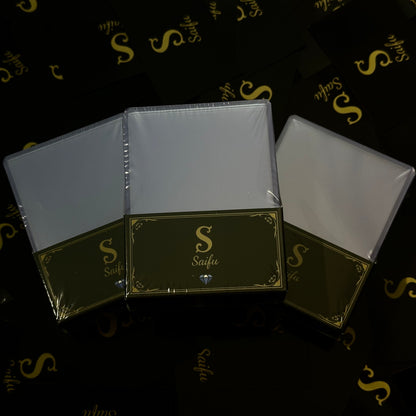 Toploader Saifu  Standard 3" x 4" con Custodia – Ultra Trasparente Diamond Edition