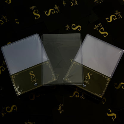 Toploader Saifu  Standard 3" x 4" con Custodia – Ultra Trasparente Diamond Edition